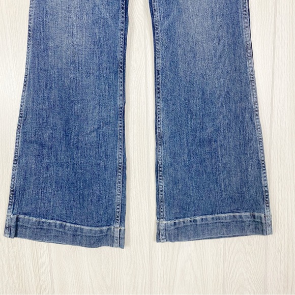 J. Crew | High Rise Wide Leg Trouser Jean In Tahoe Wash Size 27 - Picture 5 of 11